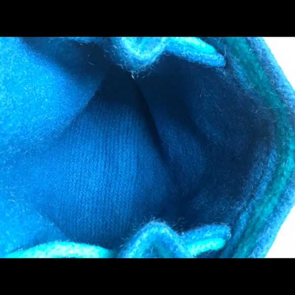 NWOT Large Boiled Wool handcrafted bag / purse - Picture 10 of 12